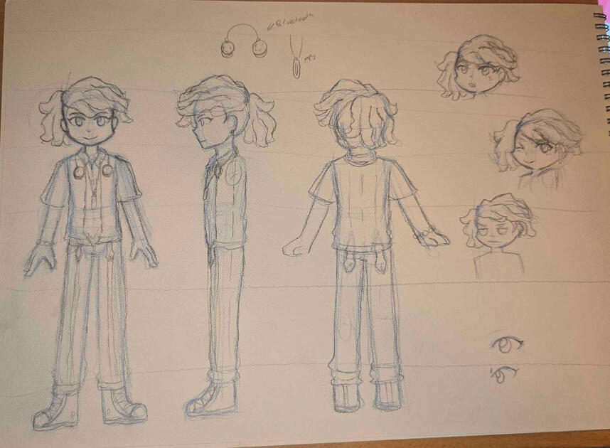 Character Reference Sheet WIP for Can't Buy Happiness