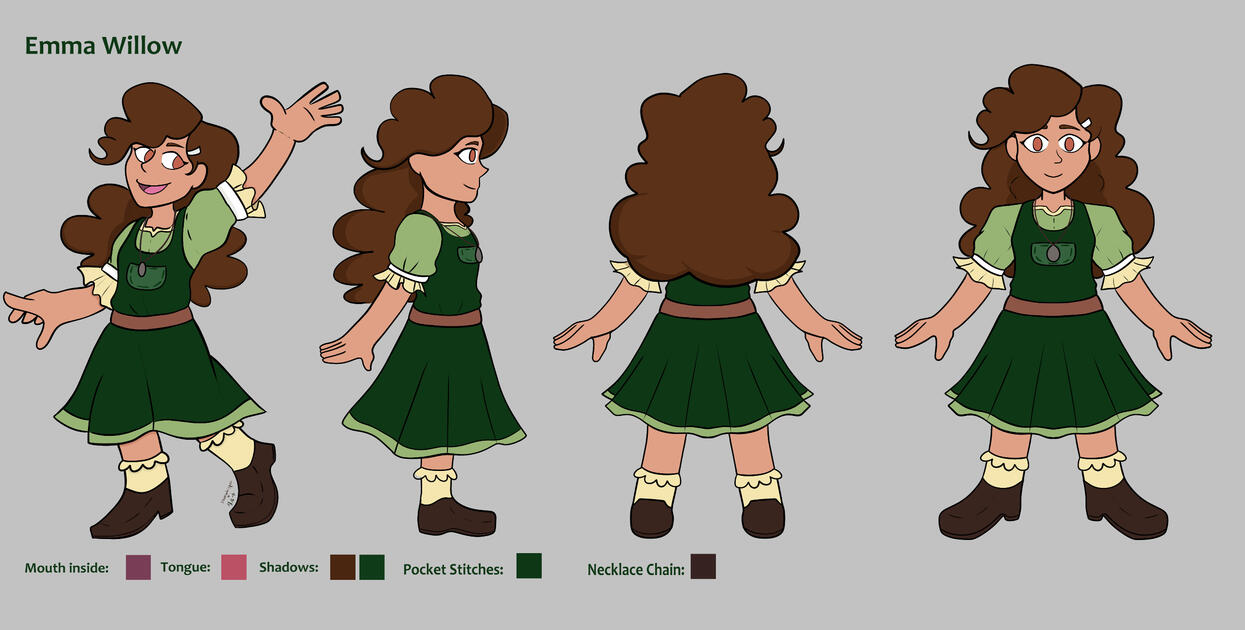 Reference Sheet for the webcomic Can't Buy Happiness